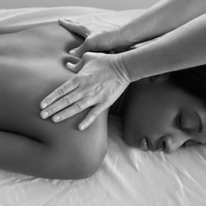 Image of shoulder massage at Charlotte Knight's St.James's Surgery