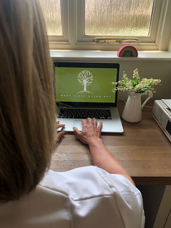 Image of Charlotte Knight's joining an E-appointment at St.James's Surgery